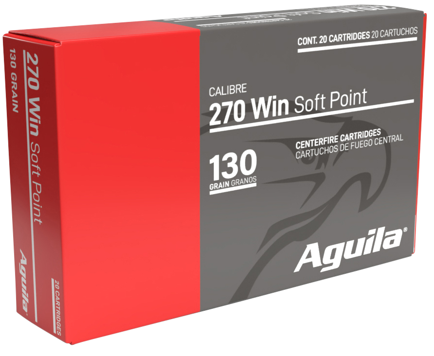 Aguila 8053AG   270Win 130gr InterLock Boat Tail Soft Point 20 Per Box/10 Case