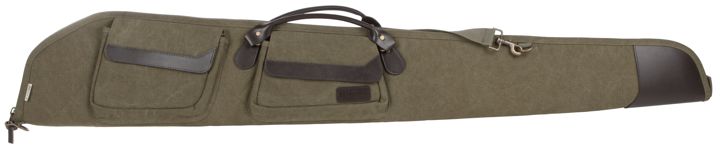 Heritage Cases 54352 North Platte Shotgun Case Olive Canvas/Leather 52"
