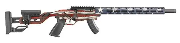 RUGER PRECISION RIMFIRE 22LR RIFLE AMER FLAG 18" 15RD