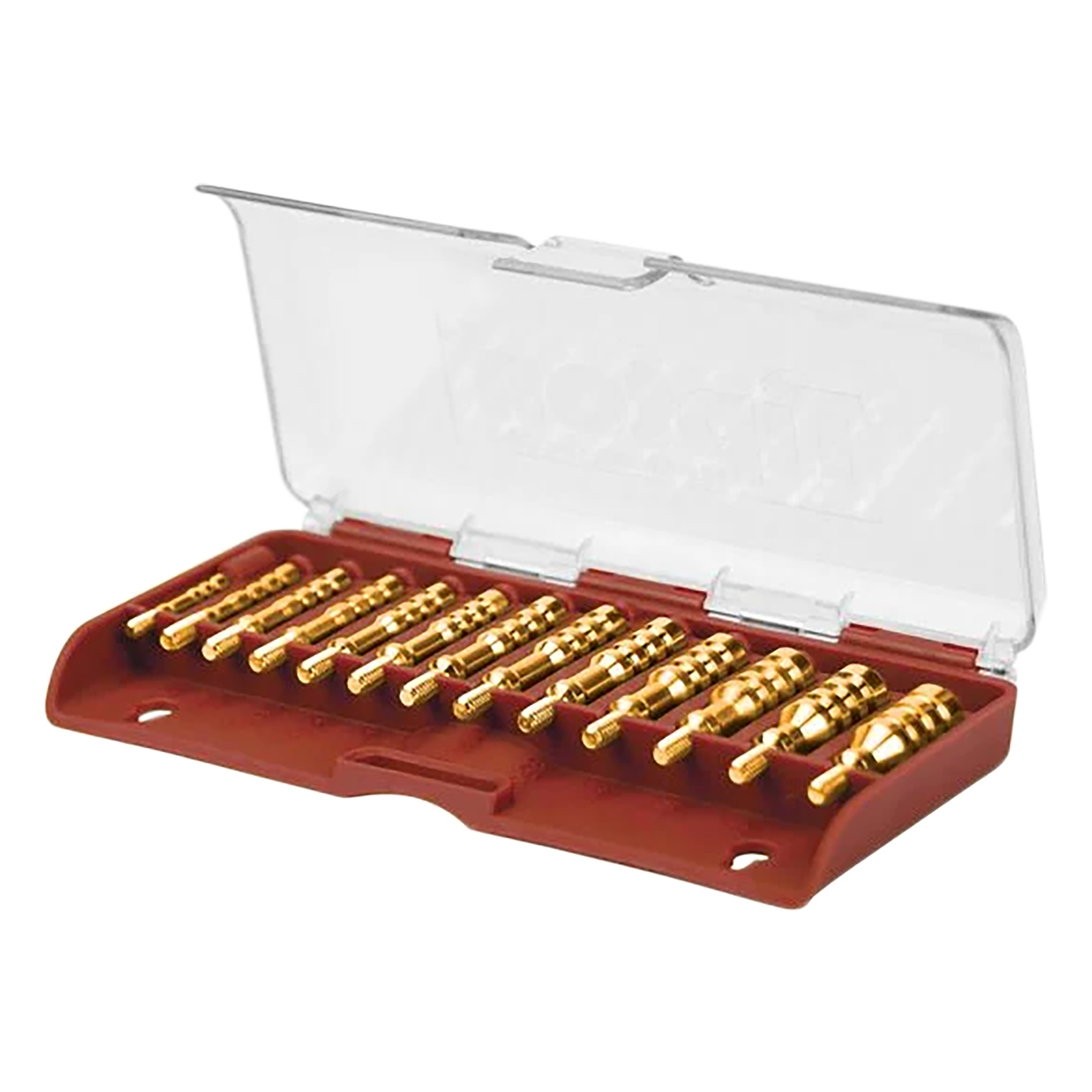 Tipton 749245 Jag Set Multi-Caliber 8-32/5-40 Thread Brass 13 Pieces Includes Storage Box