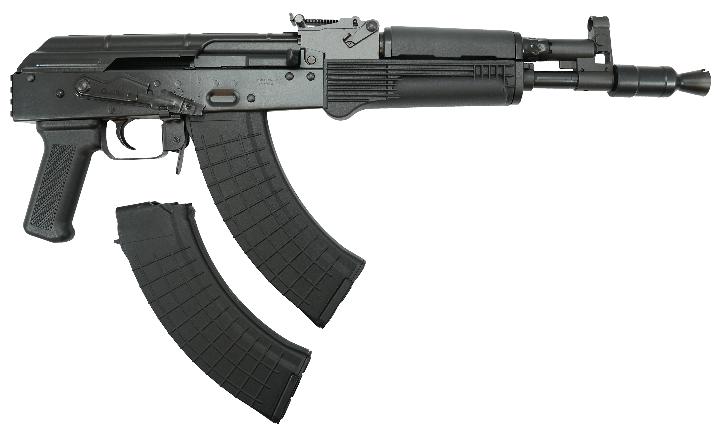 Pioneer Arms AK0031FTPROP Hellpup Pro 7.62x39mm 30+1 11.73" Black Threaded Barrel, Receiver w/Black Side Mounted Optic Rail, Rear Picatinny Rail, Black Polymer Forend, Black Plastic Grip, Right Hand