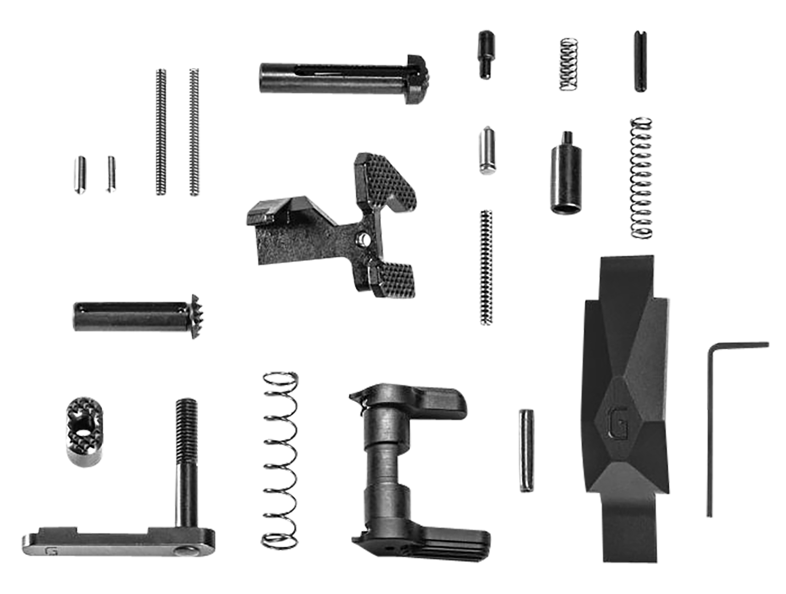 Geissele Automatics  Ultra Duty Lower Parts Kit Black, Ambi Safety, Oversized Bolt Release/Catch for AR-15
