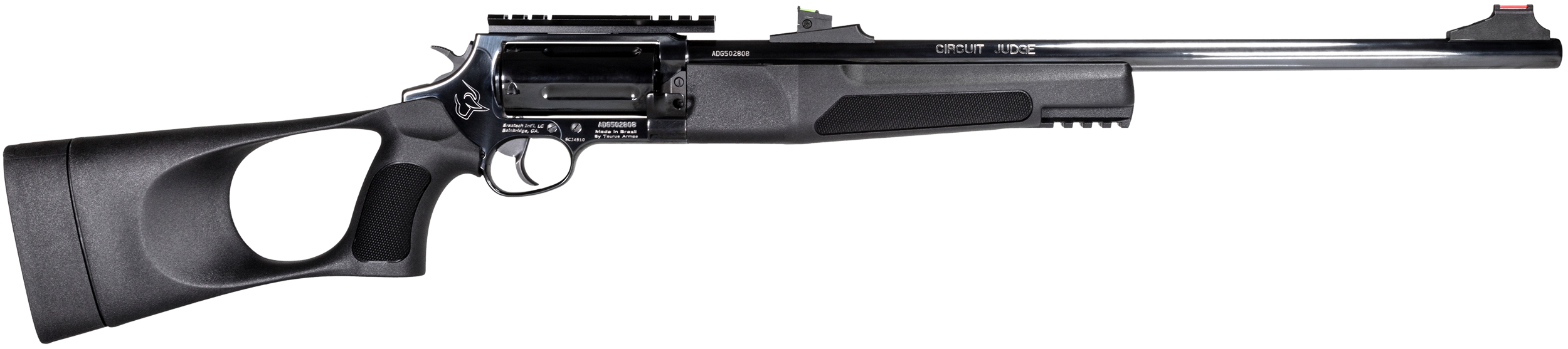 Rossi SCJT4510 Circuit Judge 45 Colt (LC) Caliber or 410 Gauge with 5rd Capacity, 18.50" Barrel, Matte Black Metal Finish & Black Fixed Thumbhole Stock Right Hand (Full Size)
