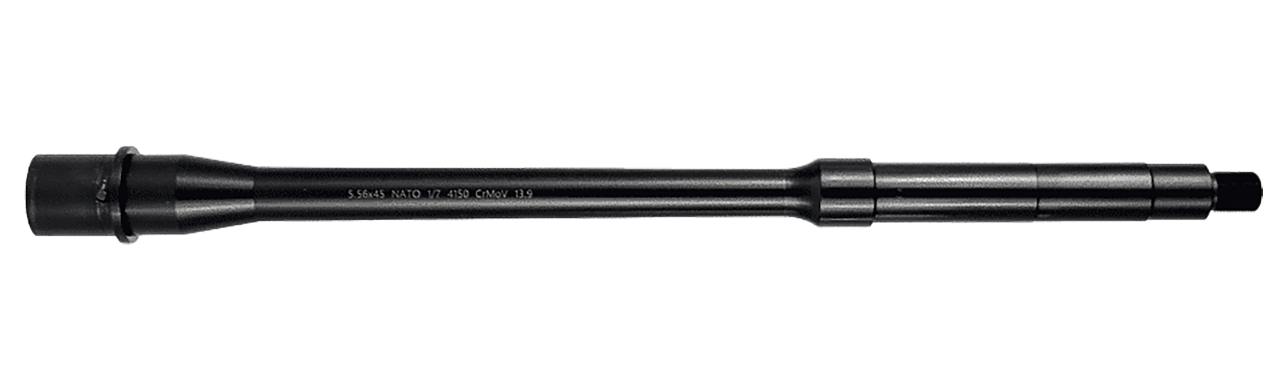 Lead & Steel Llc LS556GOV-MID-13.9 5.56mm 13.90" Government Profile Features M4 Feed Ramps