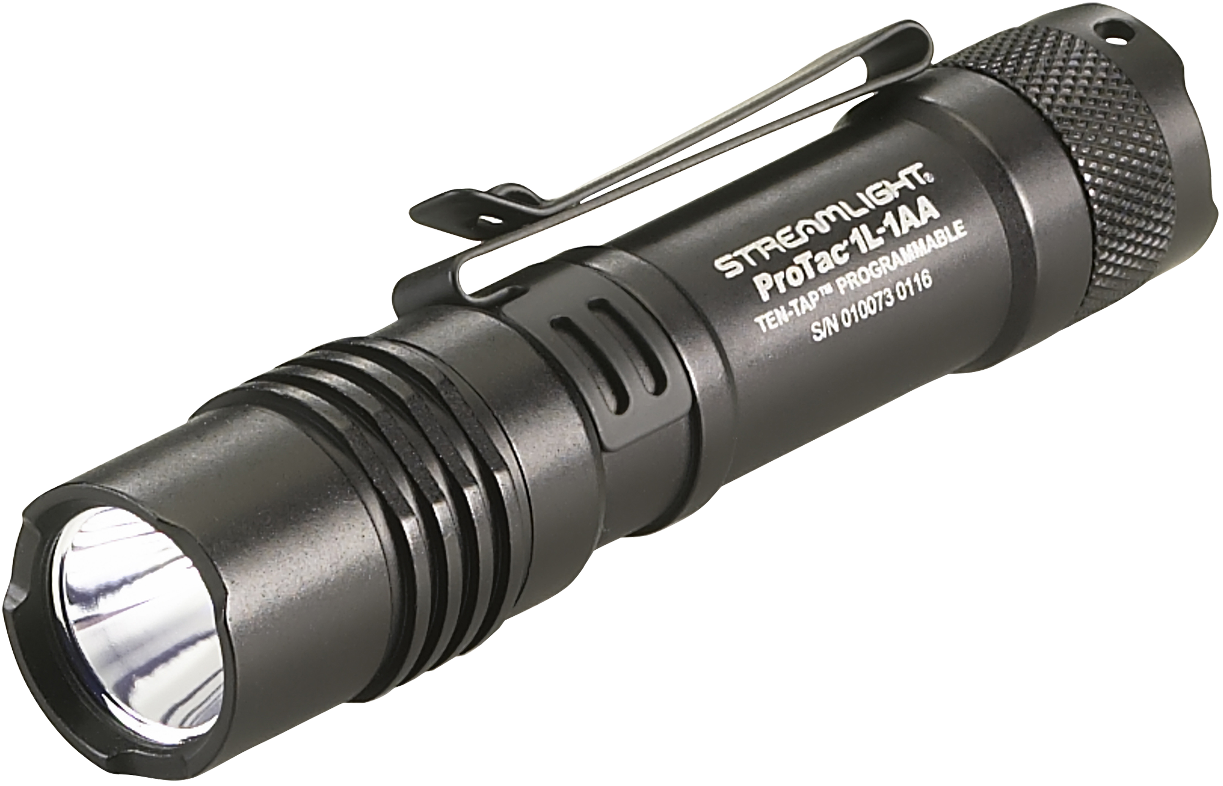 Streamlight 88061 ProTac 1L-1AA Everyday Carry Flashlight Black Anodized 40/150/350 Lumens White C4 LED