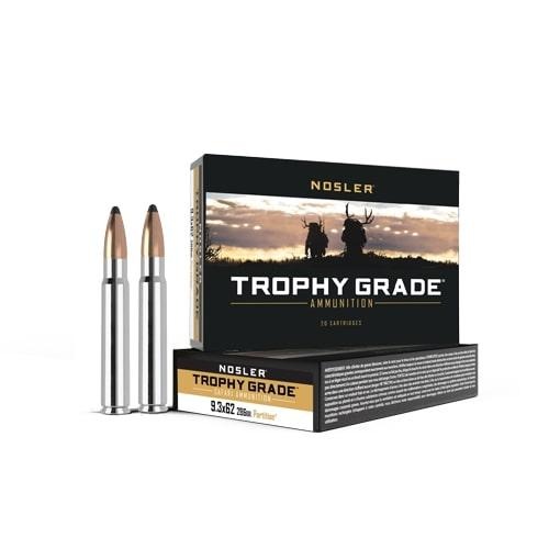 Nosler Safari Rifle Ammunition 9.3x62mm 286 gr PT 2350 fps 20/ct