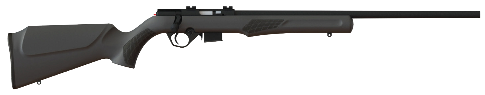 Rossi RB17H2111 RB17  Full Size 17 HMR 5+1, 21" Matte Black Button Rifled Free Floating Steel Barrel, Matte Black Stainless Steel Receiver, Black Fixed Monte Carlo Stock, Right Hand
