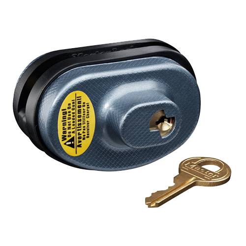 Master Lock 90KADSPT Trigger Guard Lock Keyed Alike Open With Key Blue Steel/Zinc Adjustable Firearm Fit- Universal