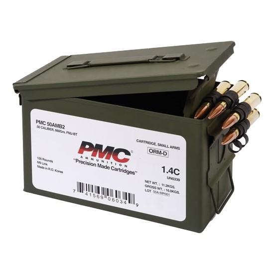 PMC Linked Bronze Rifle Ammunition .50 BMG 660 gr FMJBT 100/ct