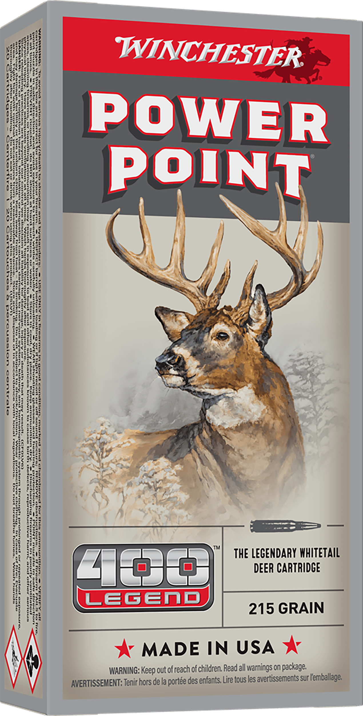 Winchester Ammo X4001 Power-Point  400Legend 215gr 20 Per Box/10 Case