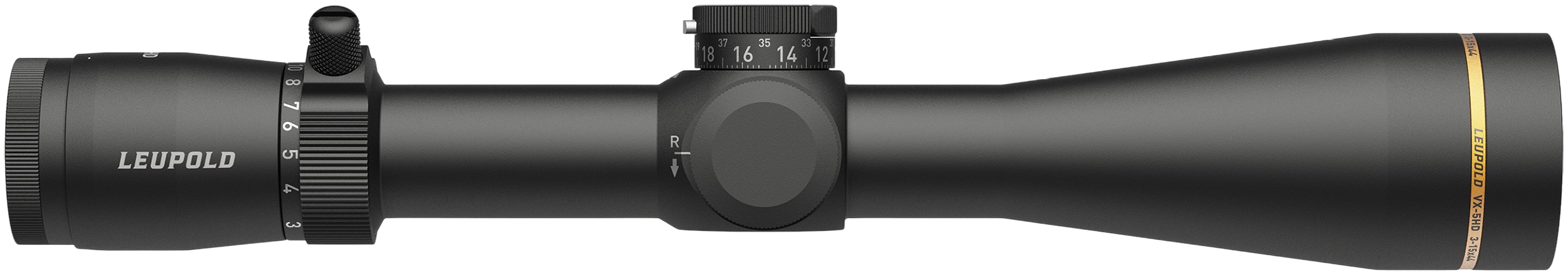 Leupold 183851 VX-5HD Gen 2 Black 3-15x 44mm 30mm Tube Wind-Plex Reticle
