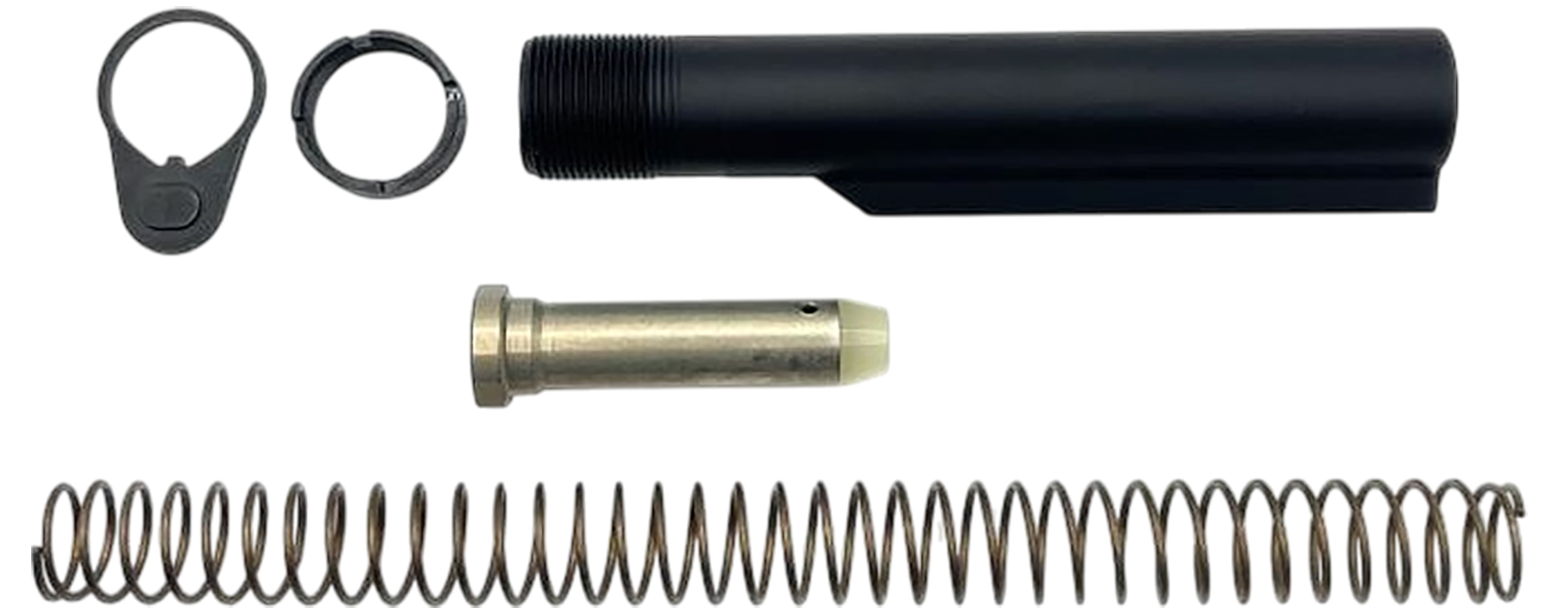 LBE Unlimited H1BUFKT  Buffer Tube Kit Black AR-Style