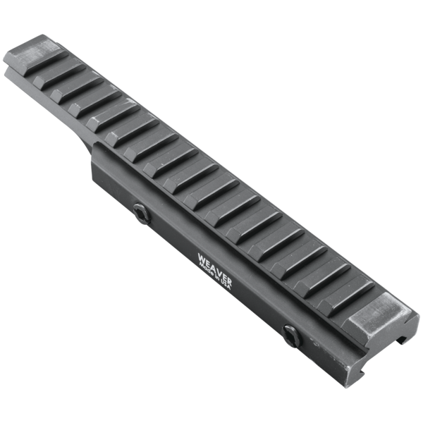 Weaver Mounts 99673 Flat Top Riser Rail Black Anodized 0 MOA
