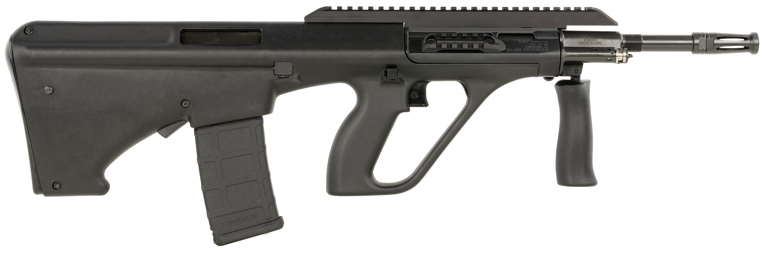 Steyr Arms AUGM2BLKEXT AUG A3 M2 5.56x45mm 16" Black Synthetic Bullpup Stock Waffle Mag