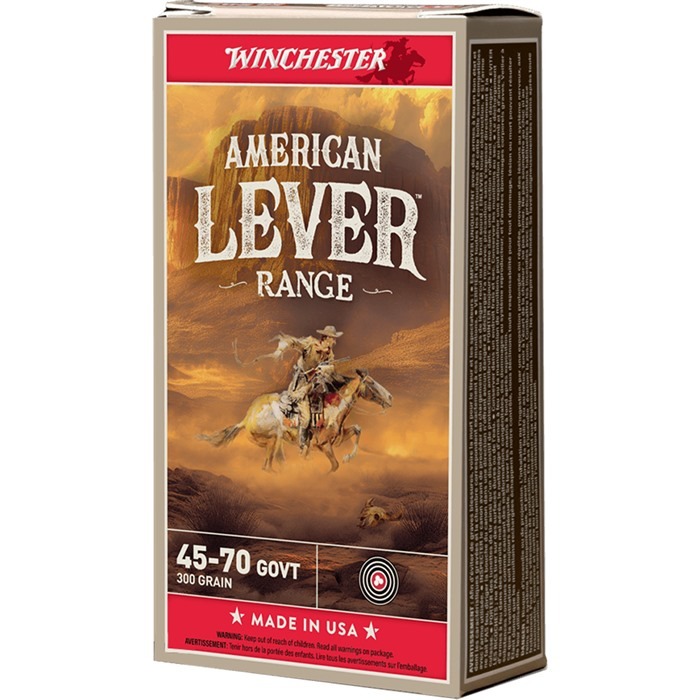Winchester American Lever Range 45-70 Govt 300gr JHP 20rd Box