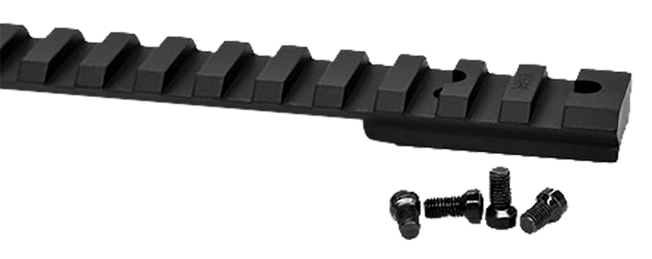 Warne V484M Vapor Picatinny Rail Black Anodized Ruger American Short Action, 0 MOA
