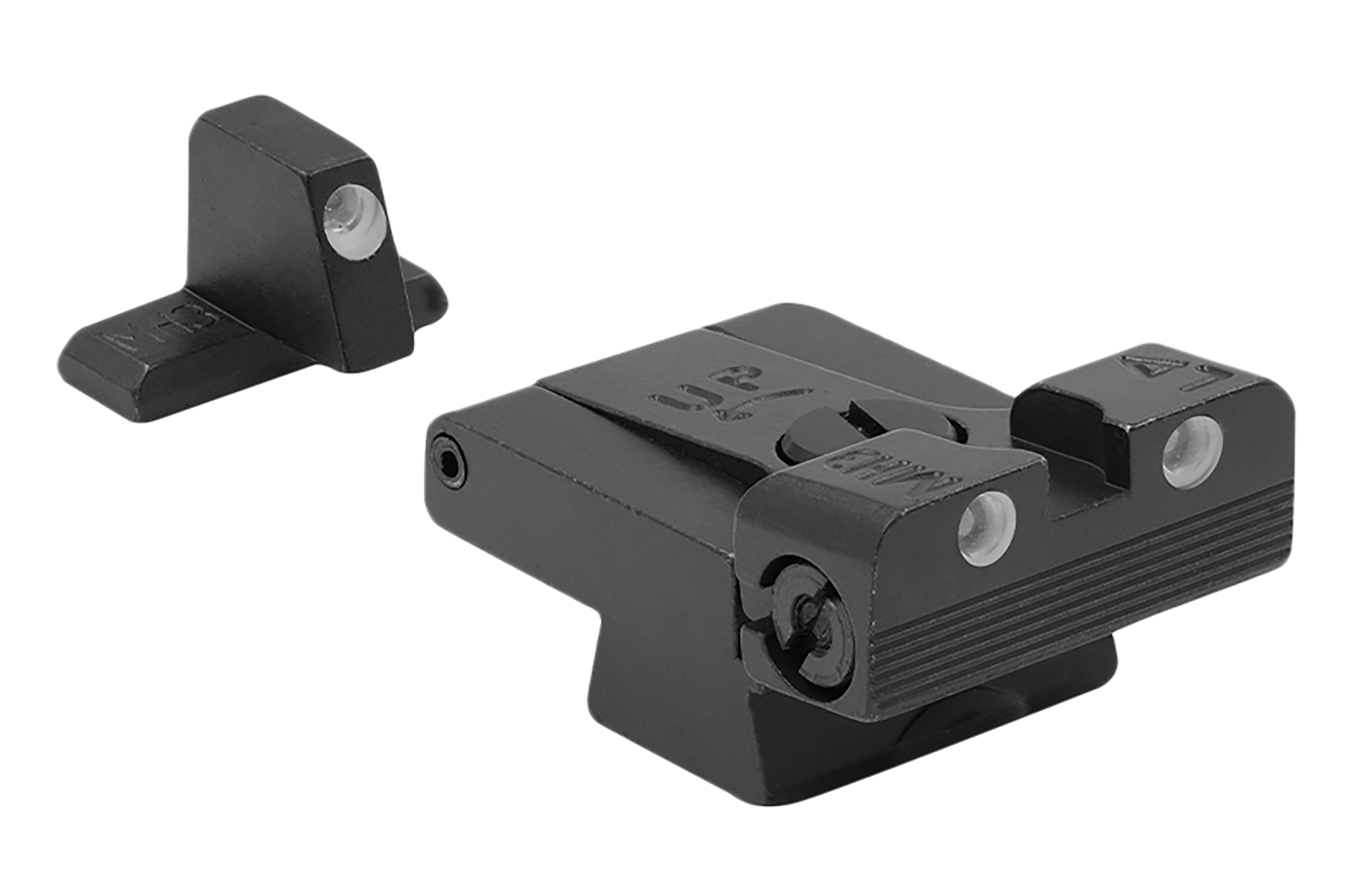 Meprolight USA 215163101 Tru-Dot Sight Set Green Tritium/Black Frame Fits HK USP, Post Mount