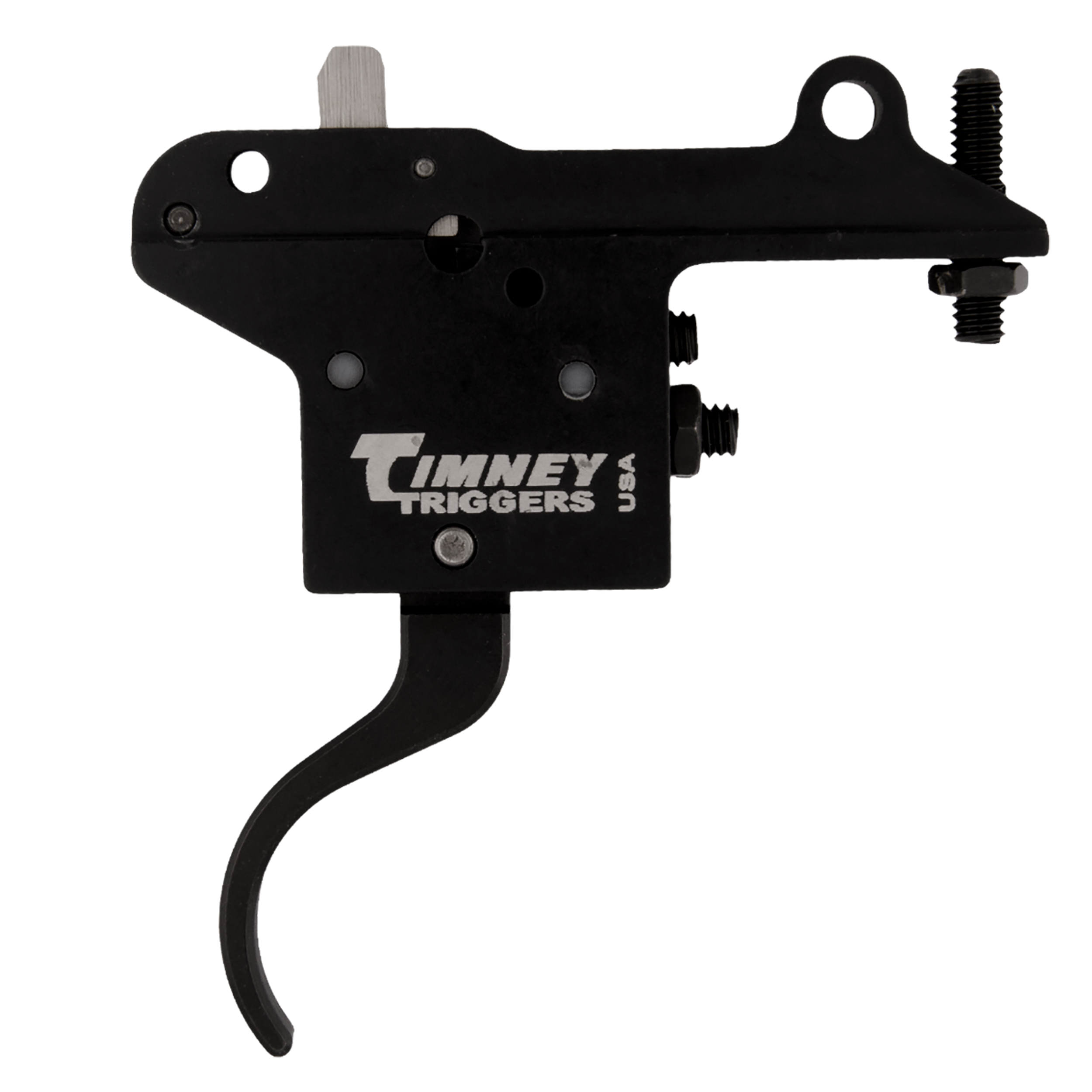 Timney Triggers 401 Featherweight  Curved Trigger with 3 lbs Draw Weight & Black Finish for Winchester 70 Right