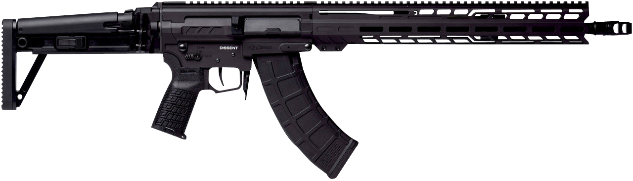 CMMG 86AD60BAB Dissent MK47 7.62x39mm 30+1 (2) 16.10", Black Armor, Side Charging Handle Rec, 15" M-Lok Handguard, Side Folding Stock, Zeroed Grip, Muzzle Brake, 60/90 Ambi Safety, Adj. Gas Block