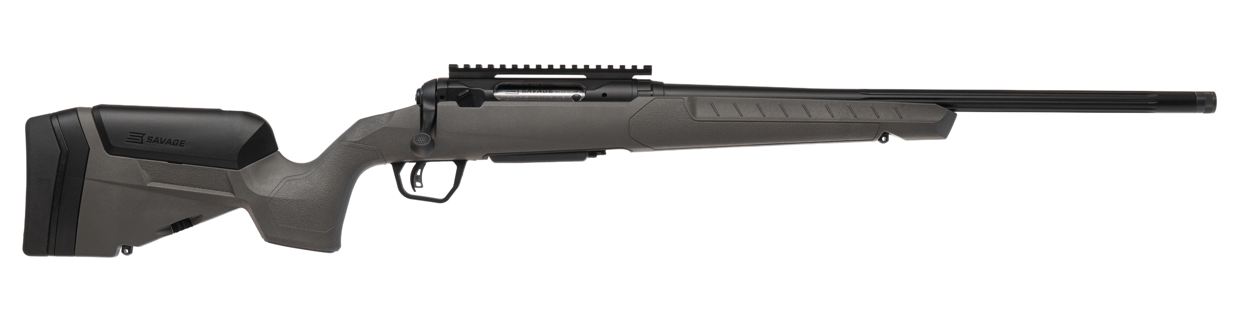 Savage Arms 32407 110 Trailblazer 6.5 Creedmoor 4+1 20" Fluted Barrel, Flat Dark Gray Adj LOP Synthetic Stock, Right Hand