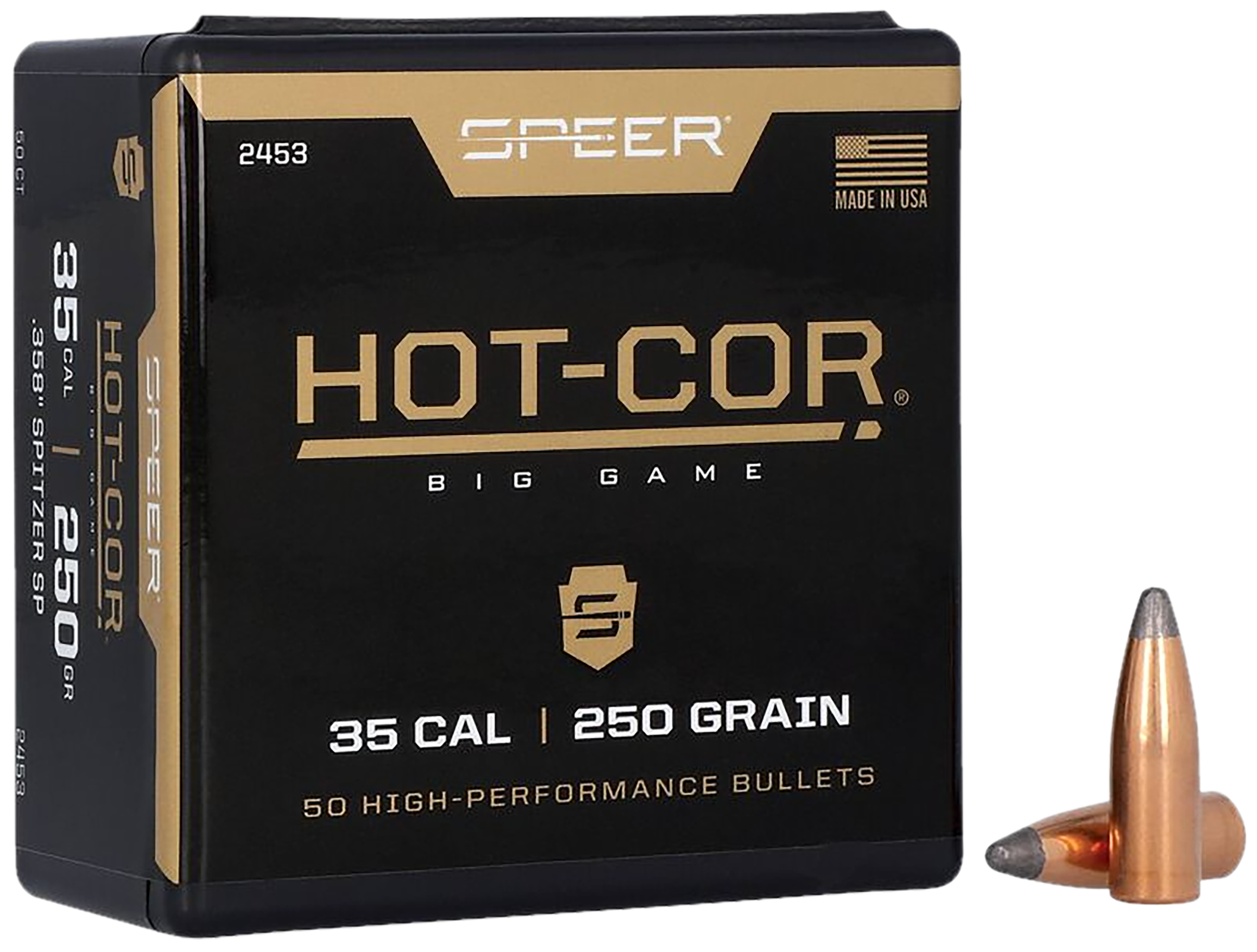 Speer 2453 Rifle Hunting Hot-Cor .358 250 gr Spitzer Soft Point