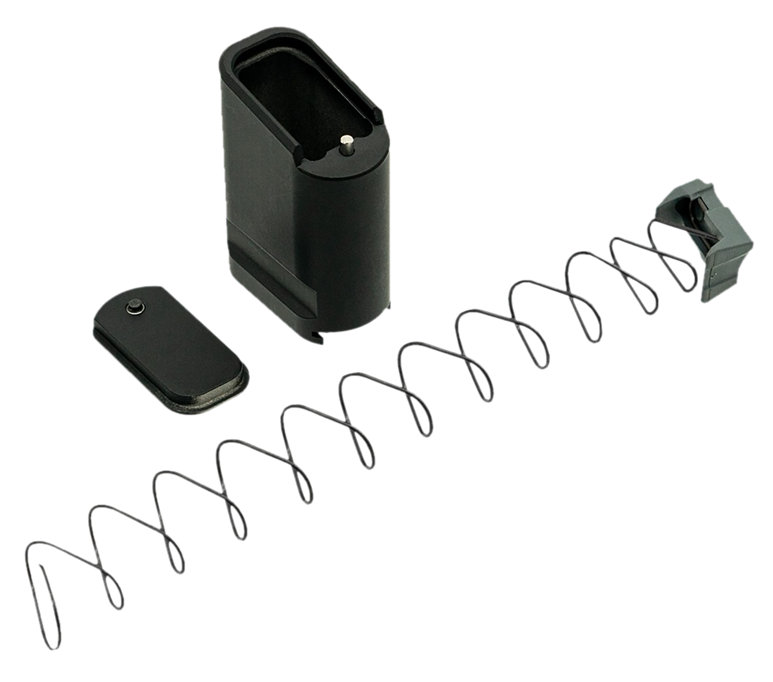 Shield Arms SAS15ME10BLK Magazine Extension  Extended 10rd Compatible w/ Shield Arms S15 Magazine Black Anodized Aluminum
