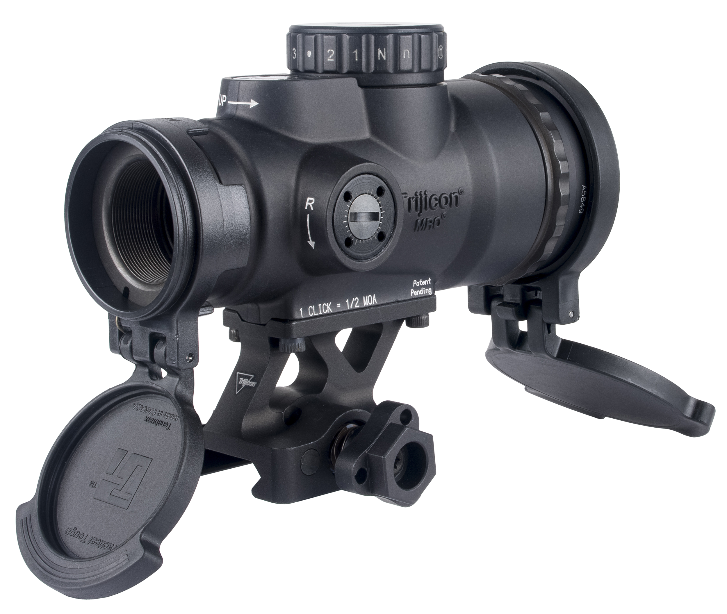 Trijicon 2200108 MRO HD Patrol Matte Black 1x 68 MOA/2 MOA Green Dot Reticle