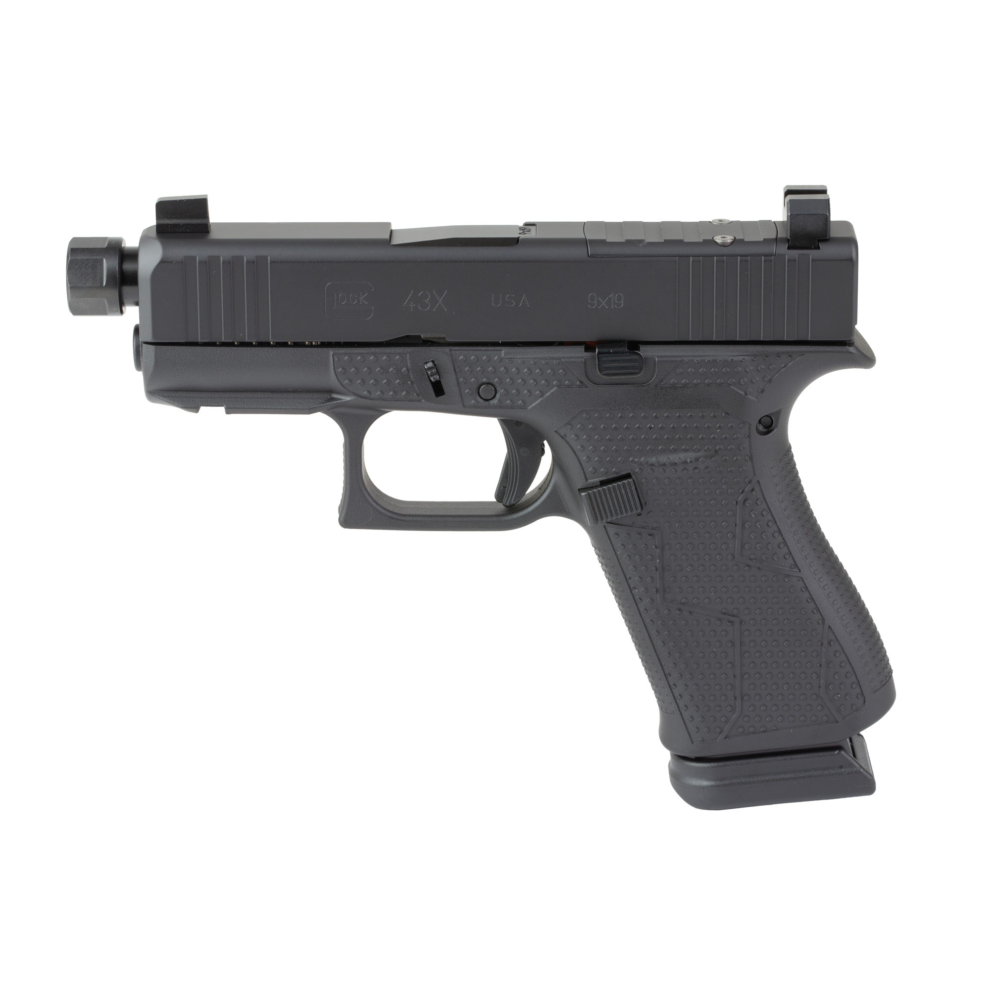 GLOCK 43X 9MM 15RD BLACKOUT2 TB