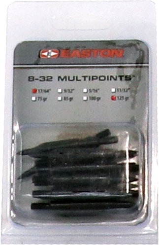 EASTON MULTI POINTS 125 GRAIN 17/64" 12 PACK FIELD POINTS