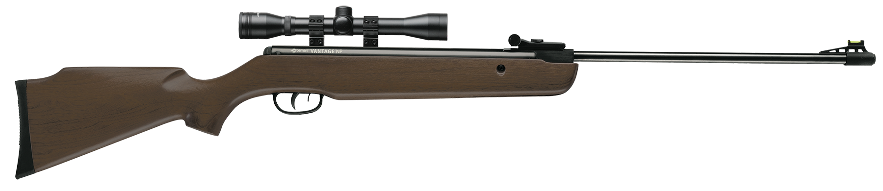 Crosman 30021 Vantage NP Air Rifle Nitrogen Piston 177 1rd Shot Black Black Receiver Hardwood Scope 4x32mm