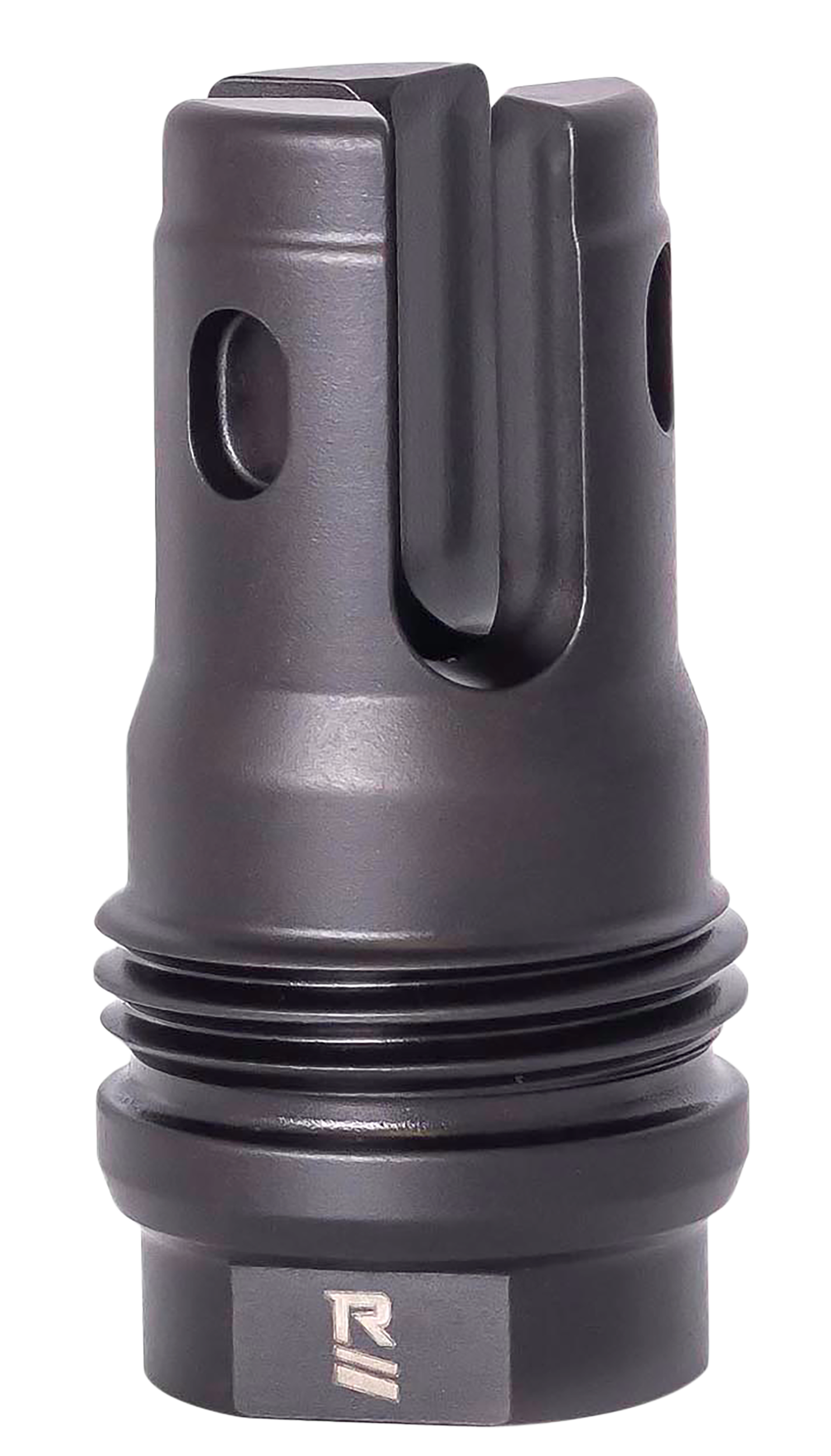 Rugged Suppressor FH006 R3 Flash Mitigation System Black with 3/4"-24 tpi Threads & 2.13" OAL for 7.62mm Radiant762, Surge762, Razor762 & Micro30 Suppressors