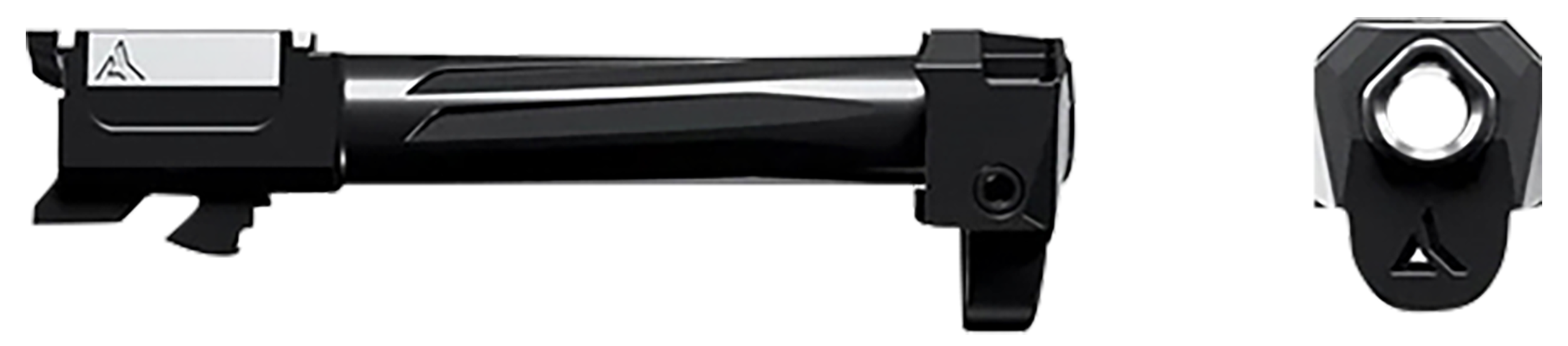 Radian Weapons R0842 Ramjet & Afterburner Combo 9mm Luger Compatible w/Glock 43, Black Stainless Steel