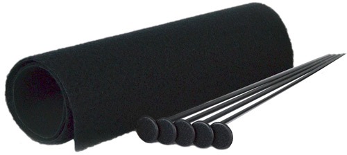 GSS SMALL RIFLE ROD KIT 5 BLK RIFLE RODS .22 CAL 19"X15"!