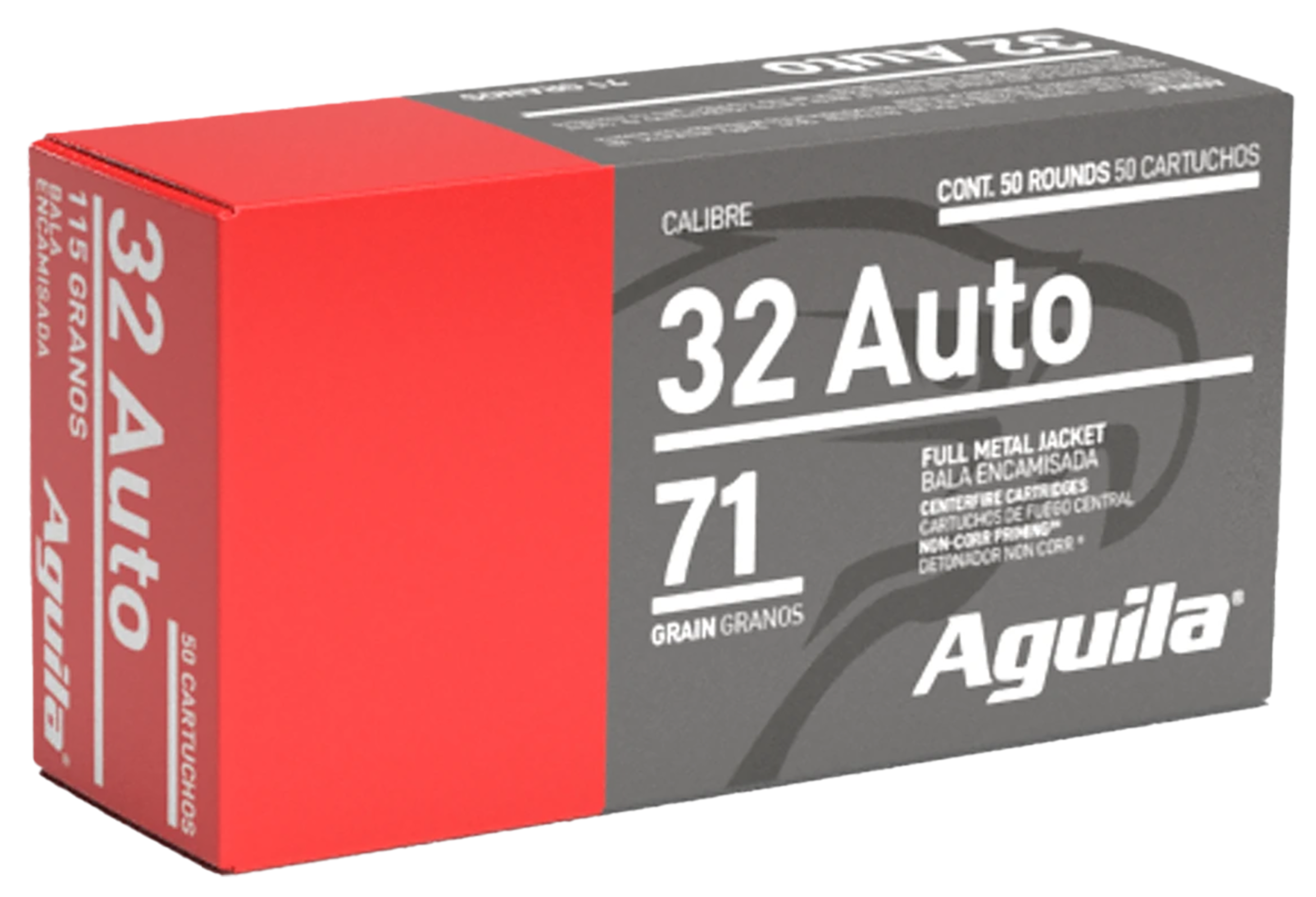 Aguila 1E322110   32ACP 71gr Full Metal Jacket 50 Per Box/20 Case