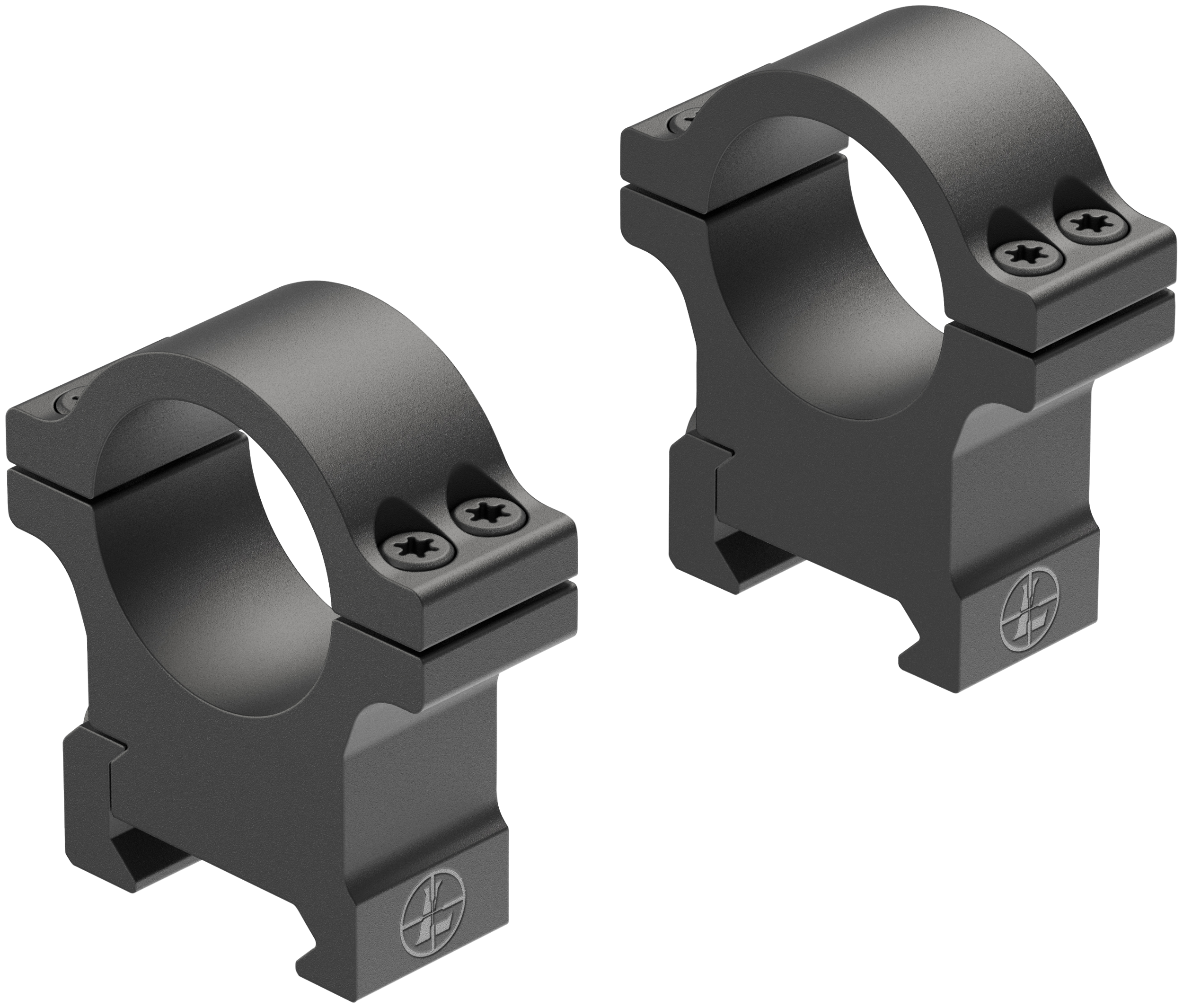 Leupold 180945 Open Range Cross-Slot  Matte Black 1" High