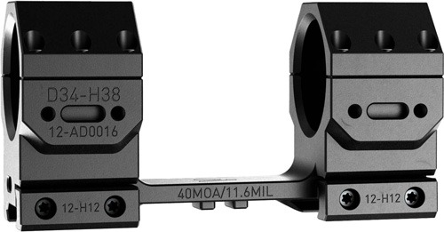 AUDERE SCOPE MOUNT ADVERSUS 34MM HIGH 40MOA BLACK