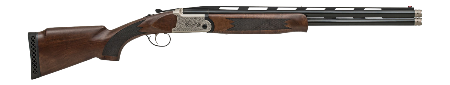 Crickett KSA4320S My First Shotgun Sporting 20 Gauge Break Open 3" 2rd 22" Over/Under Barrel, Engraved Silver Receiver, Fixed Walnut Stock