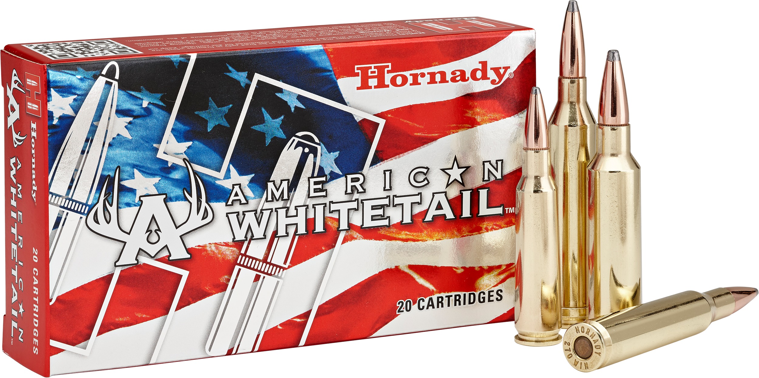 Hornady 82204 American Whitetail 300WSM 165gr InterLock Round Nose 20 Per Box/10 Case