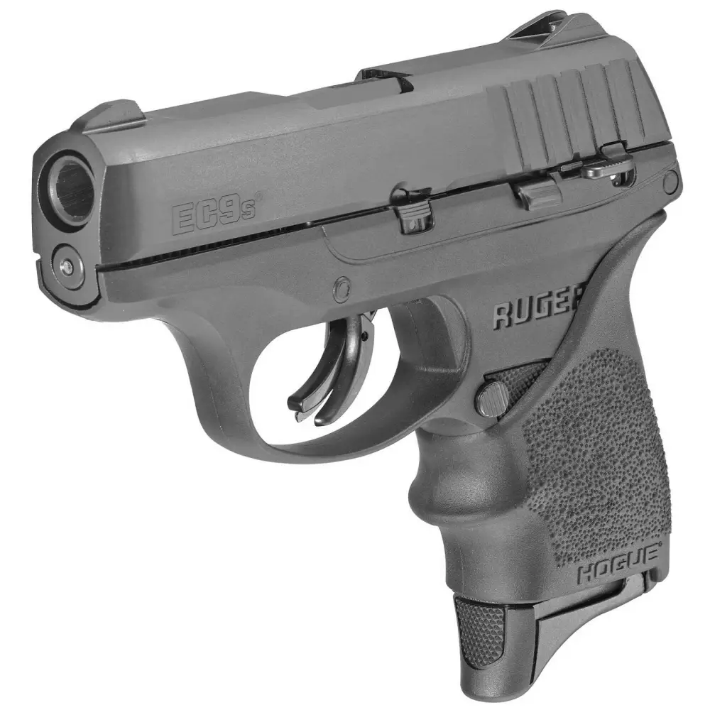 dRUGER EC9S 9MM PSTL BLK HOGUE BEAVERTAIL HANDALL 1-7RD MAG