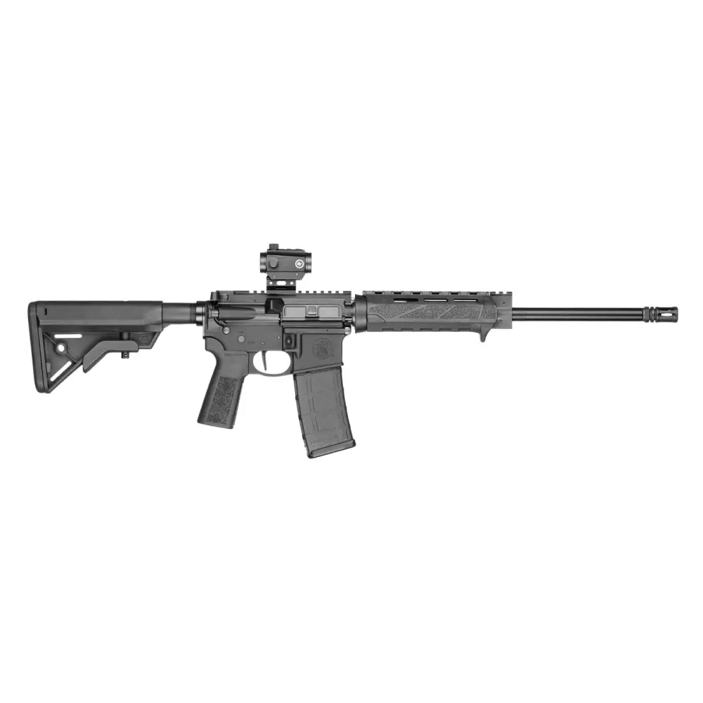 dSMITH & WESSON VOLUNTEER XV OR W/ CRMSN TRCE 5.56 16" MLOK 30RD