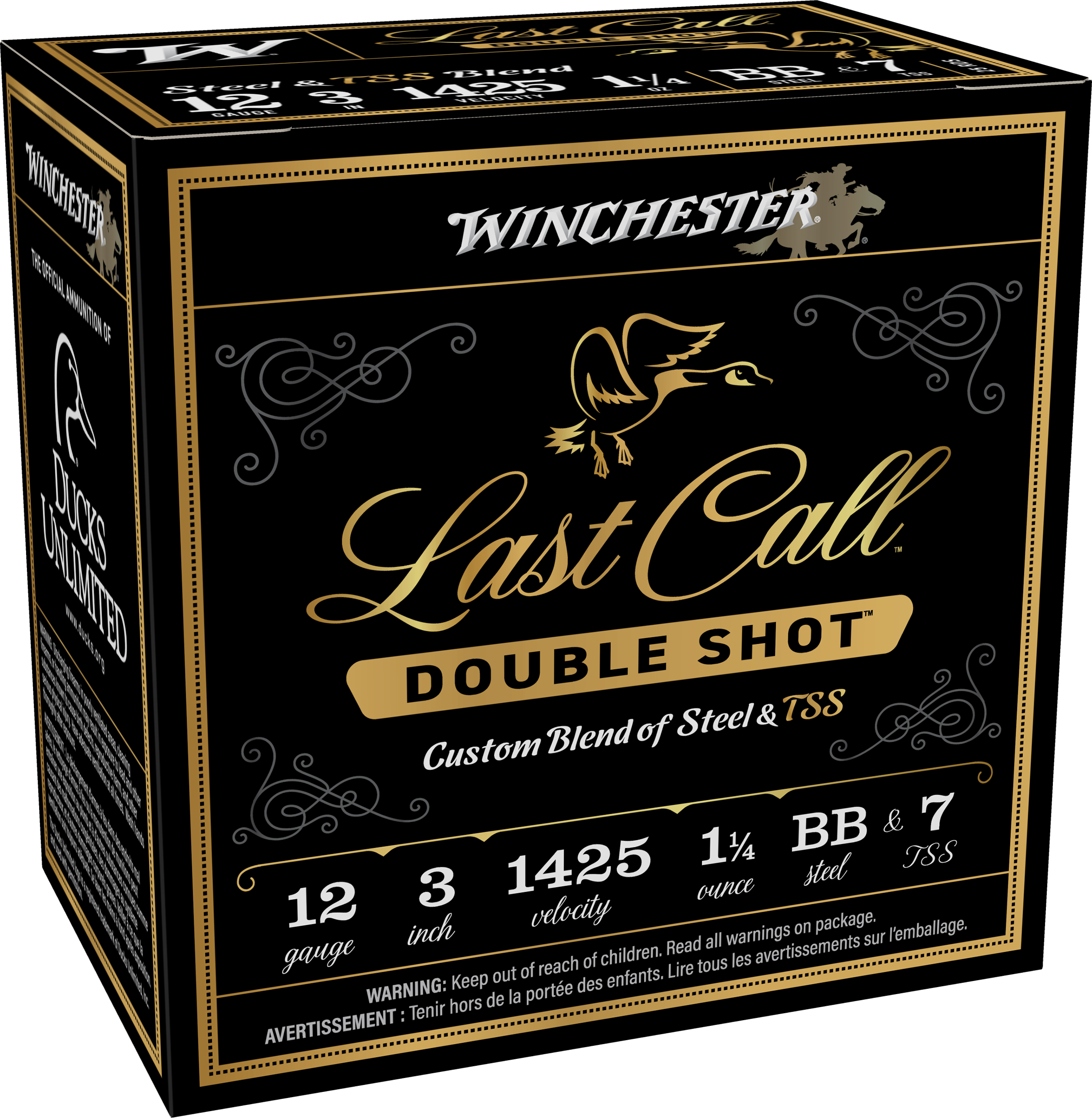 Winchester Ammo LCDS1237 Last Call Double Shot 12Gauge 3" 1 1/4oz BBSteel/7TSS Shot 25 Per Box/10 Case