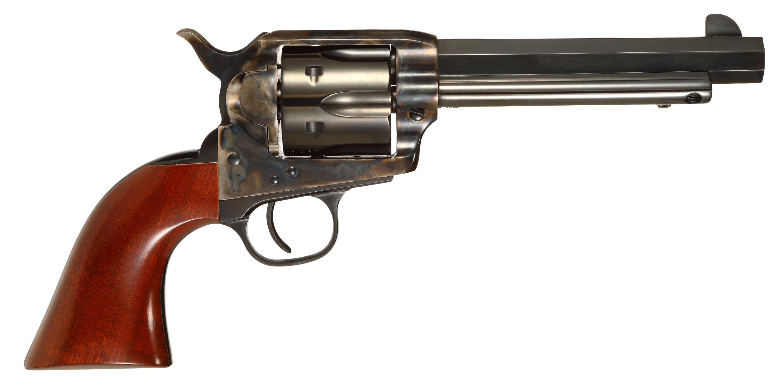 Taylors & Company 556105 1873 Cattleman Drifter 357 Mag Caliber with 5.50" Blued Finish Barrel, 6rd Capacity Blued Finish Cylinder, Color Case Hardened Finish Steel Frame & Walnut Grip