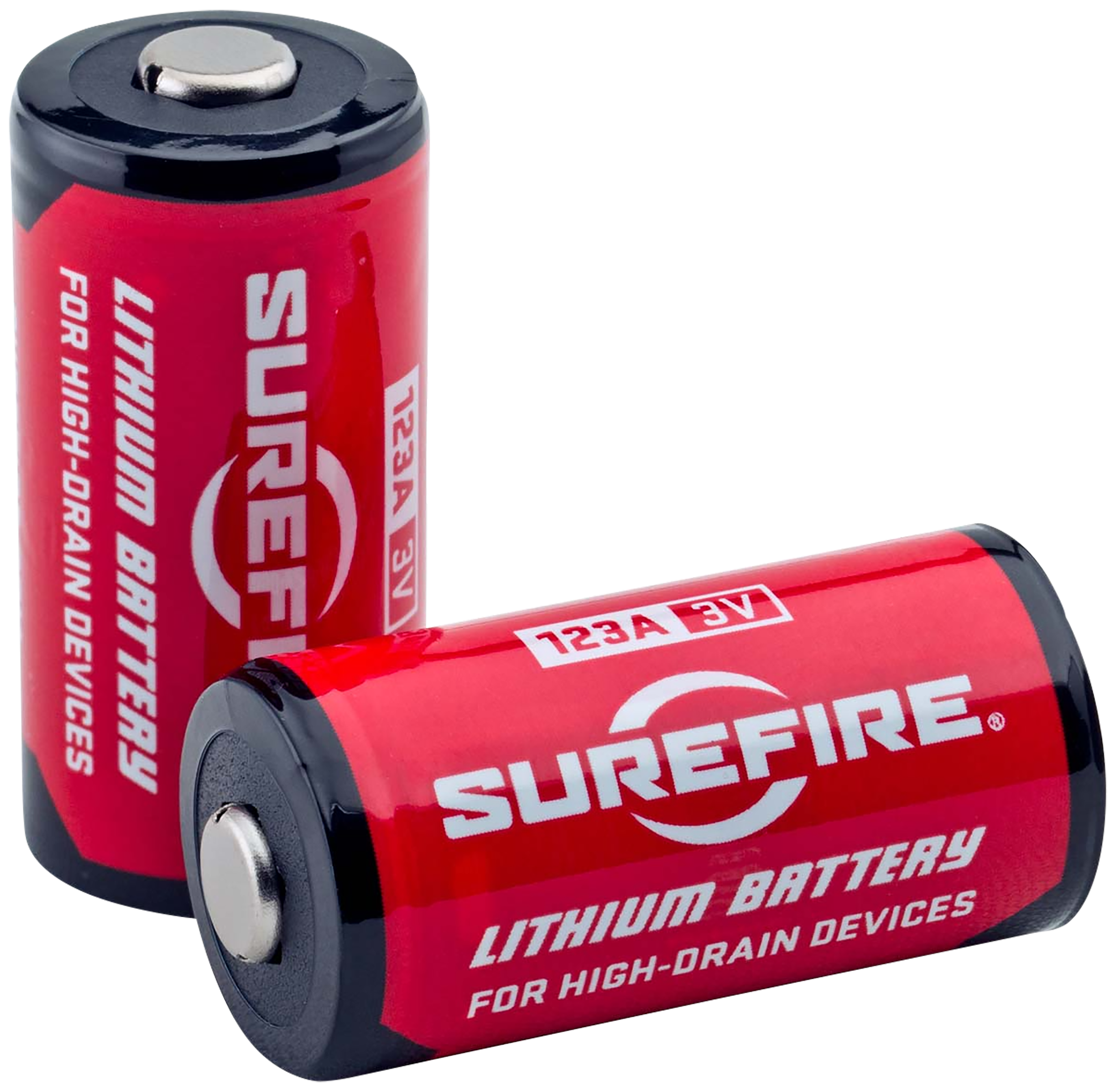 SureFire SF2SWBULK 123A Batteries Red/Black 3.0 Volts 1,550 mAh (130/65 Pairs) Single Package Fishbowl