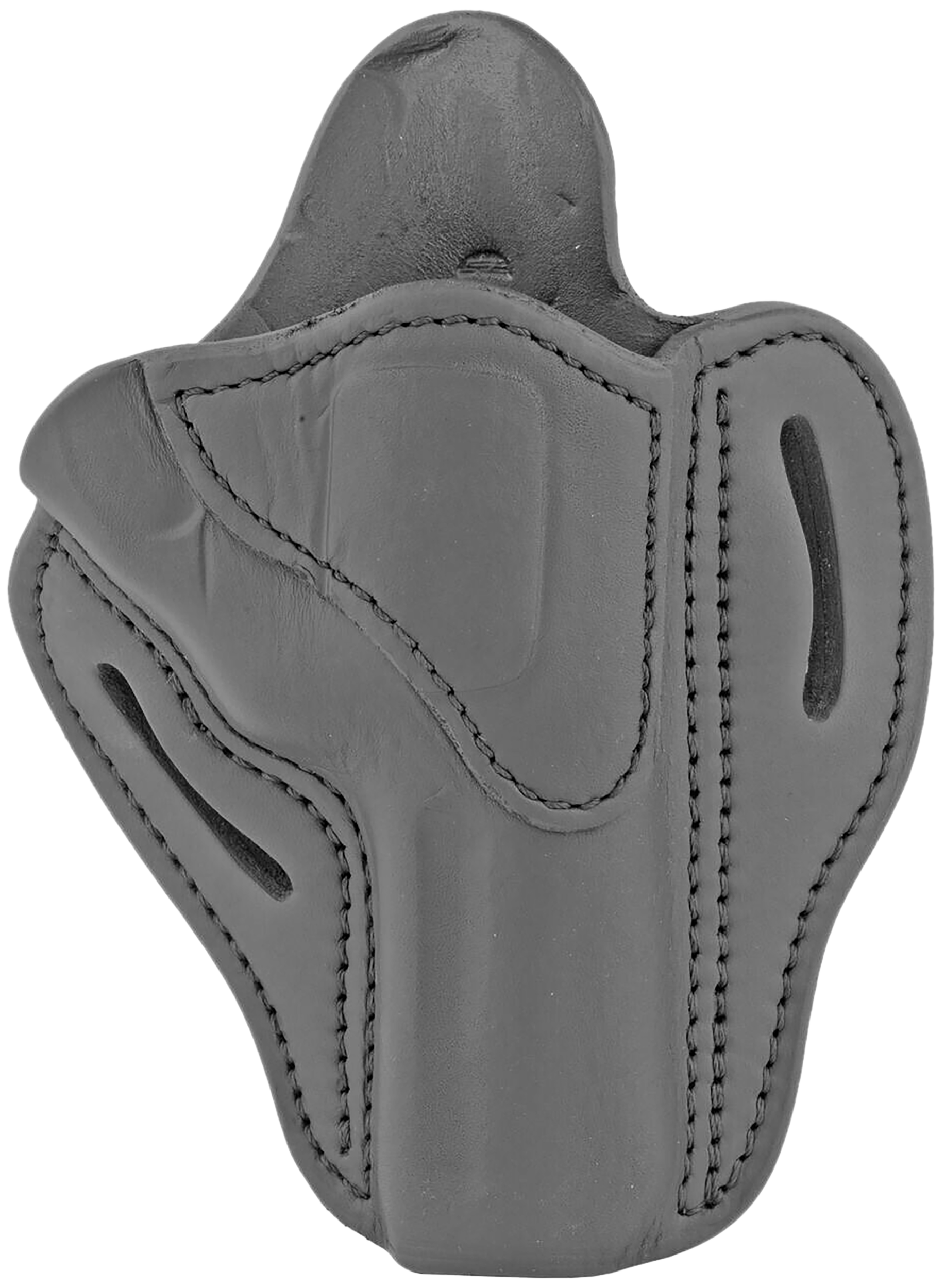1791 Gunleather RVH2SBLR RVH2  OWB Size 02 Stealth Black Leather Belt Slide Fits Ruger GP100/S&W K Frame Right Hand