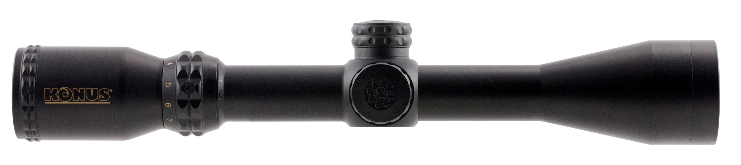 Konus 7276 KonusPro 550 Matte Black 3-9x40mm 1" Tube Dual Illuminated (Blue/Red) Engraved Ballistic 550/Dot Reticle