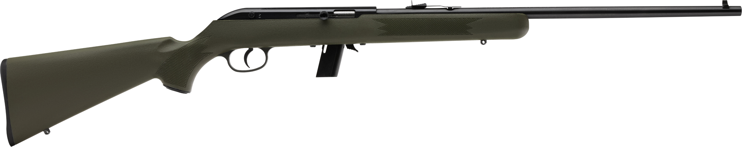 Savage Arms 40221 64 F Full Size 22 LR 10+1 21" Matte Black Carbon Steel Barrel, Grooved Receiver, OD Green Fixed Synthetic Stock