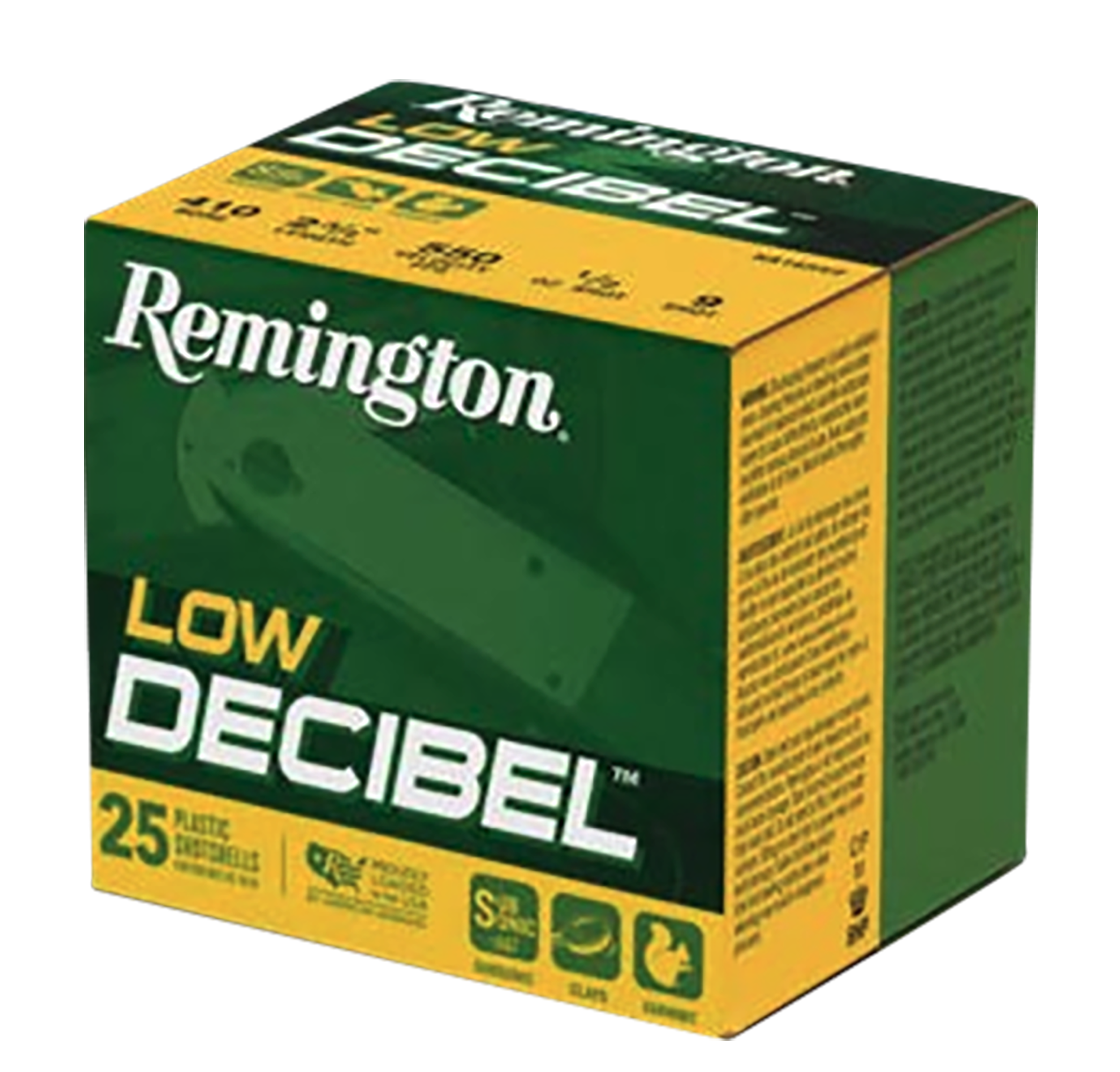 Remington Ammunition R20740 Low Decibel 410Gauge 2.50" 9Shot 25 Per Box/10 Case