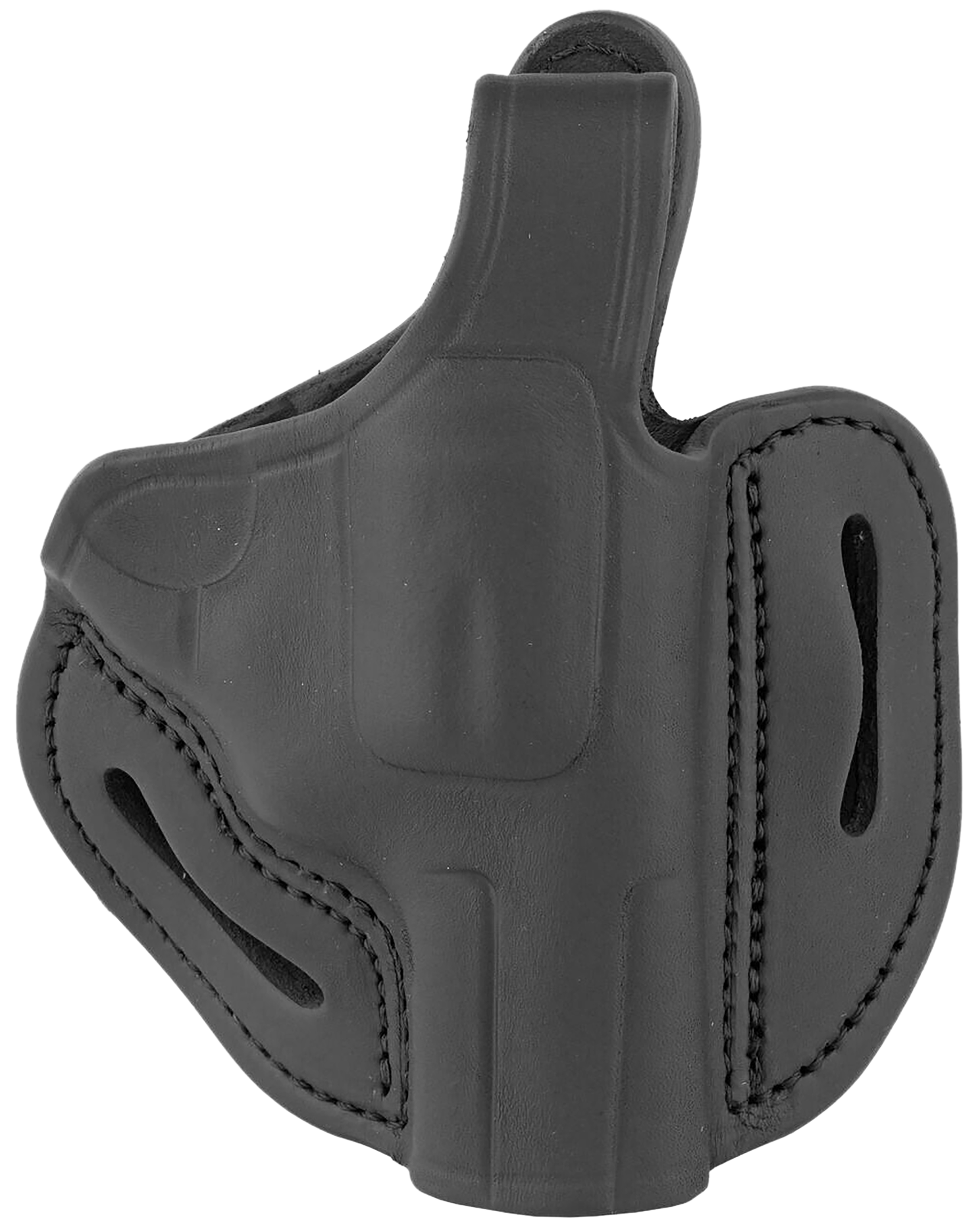 1791 Gunleather RVHX2SSBLR RVHX-2S  OWB Size 02S Stealth Black Leather Fits Up to 3" Barrel, K/L-Frame, Belt Slide Right Hand