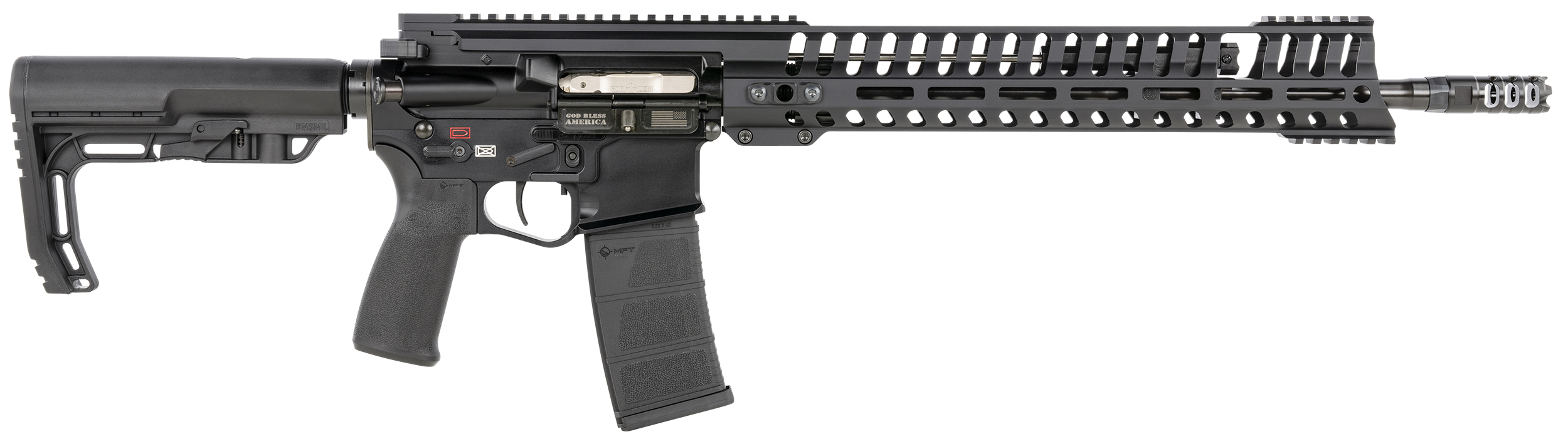 Patriot Ordnance Factory 01143 P415 Edge 223 Rem,5.56x45mm NATO 16.50" 30+1 Black Hard Coat Anodized 6 Position MFT Stock