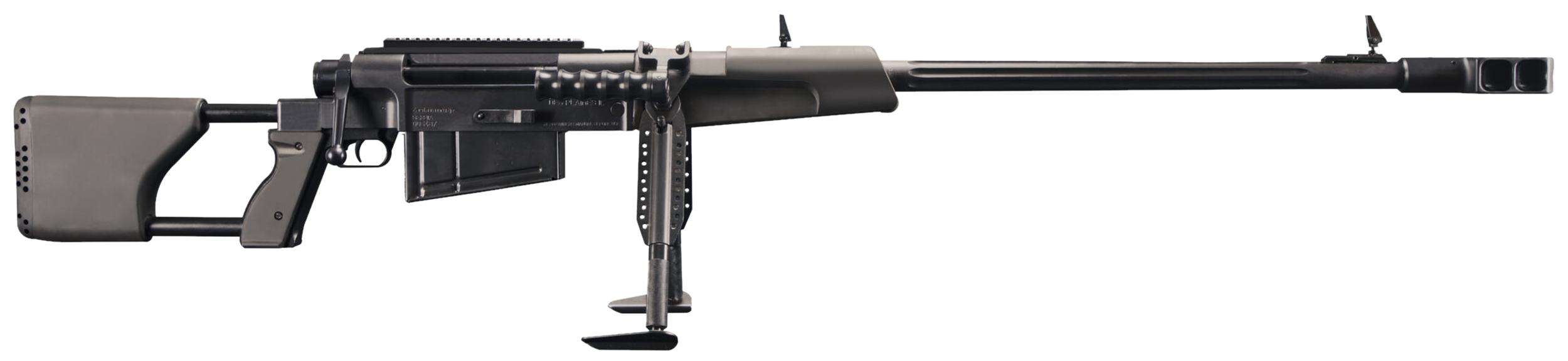 Zastava Arms Usa SRM93050 M93 50 BMG 5+1 33" Black Nitride Fluted Barrel, Black Picatinny Rail Receiver, Polymer Handguard, Black Synthetic Stock